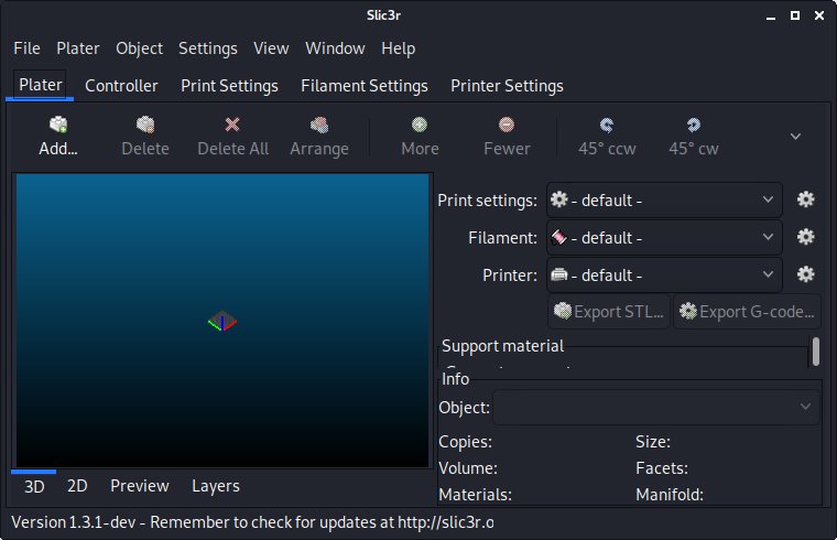 How to Install Best 3D Printing Software on GNU/Linux Desktops - Slic3r UI