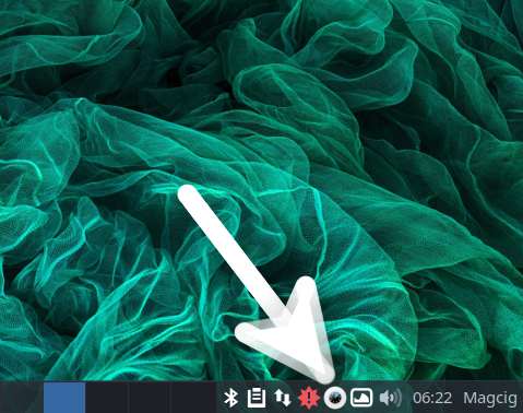 Safe Eyes Arcolinux Linux Installation Guide - Safe Eyes Settings Taskbar