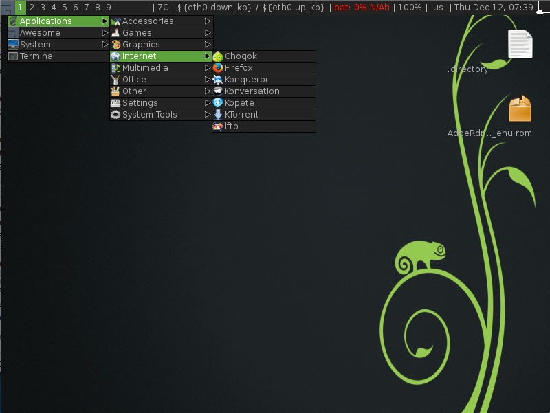 Install Awesome Desktop on openSUSE Tumbleweed Linux - Awesome Desktop Wallpaper