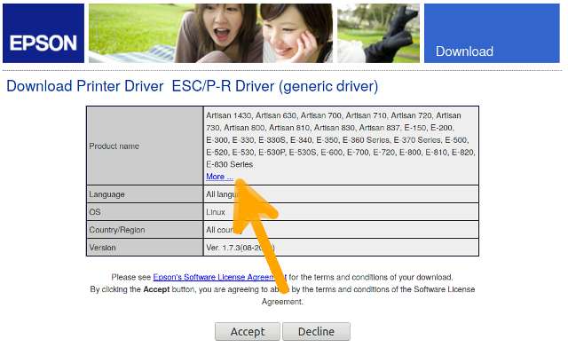 How to Install Epson Printer Driver on Solus GNU/Linux - ESC/P-R Generic Driver