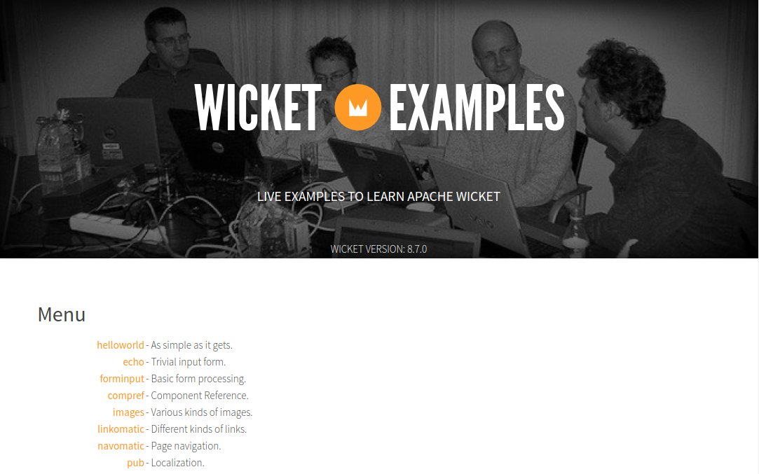 Step-by-step Apache Wicket Fedora Rawhide Installation Guide - Wicket Examples