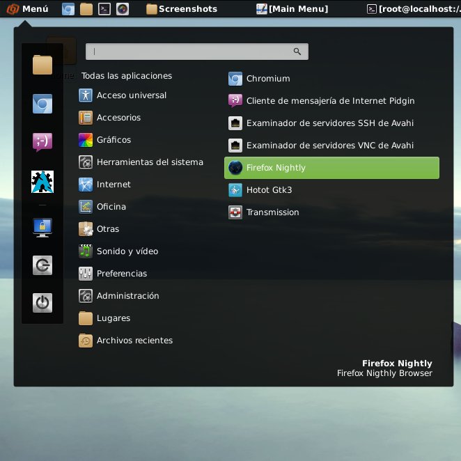 Linux Cinnarch Desktop with New Launcher