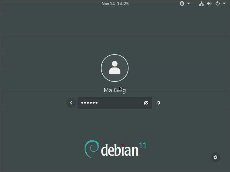 Installing Debian Bullseye 11 on a VMware Workstation VM - login
