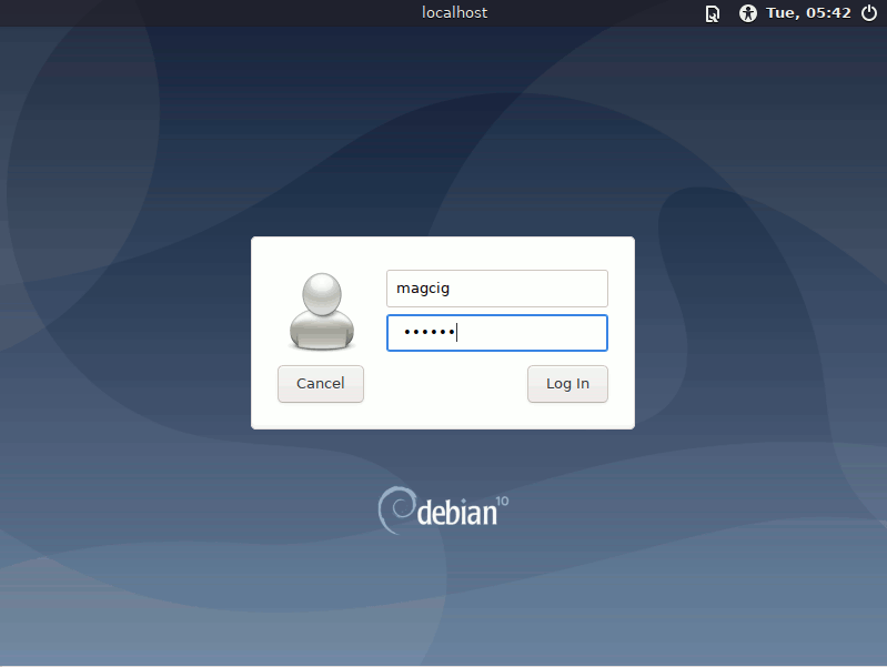 Installing Debian Bullseye 11 on a VMware Workstation VM - login