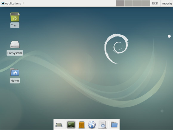 How to Switch from GNOME to Xfce Desktop on Debian 7 Wheezy - Xfce Desktop