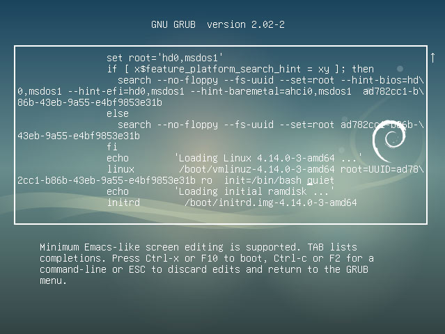 Debian Buster Boot Single User Mode Easy Guide - Debian Single User Shell