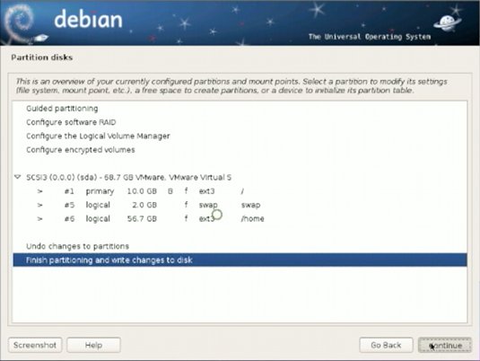 Linux-Debian Guided Partitioning 4