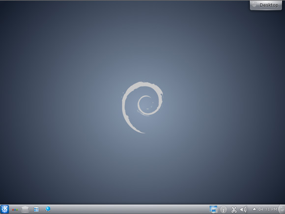 Install KDE4 on Debian Wheezy 7 Xfce - KDE4 Desktop