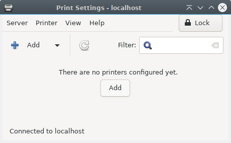 GNU/Linux Debian Lxqt Add Printer - Add