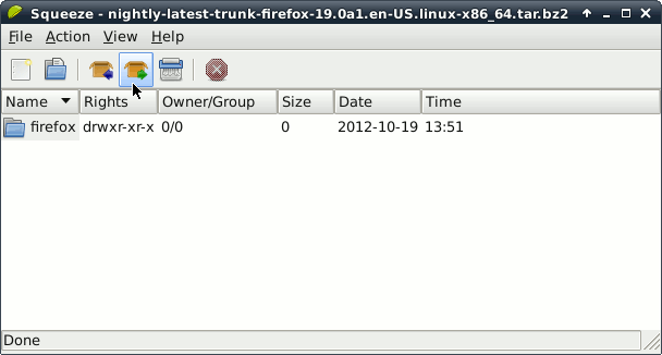 Install the Latest Firefox Debian Jessie 8 Xfce Extraction