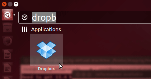Quick-Start with DropBox on Linux - Lauch DropBox App