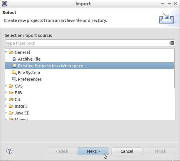 Integrate Maven Project into Eclipse - Import Existing Project into Workspace