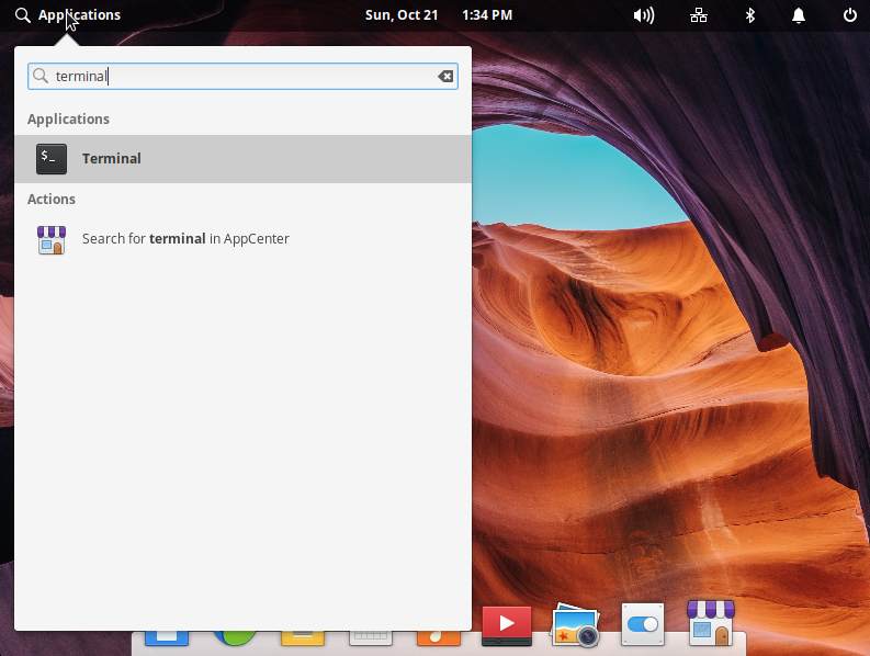 Google Drive Client Quick Start on Elementary OS 5 - Open Terminal