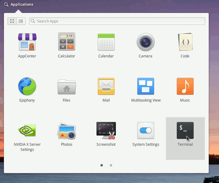 Step-by-step PyCharm Elementary OS GNU/Linux Installation - Open Terminal Shell Emulator