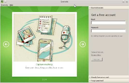 How to Install Evernote for Windows on Linux Mint 18.2 - Login