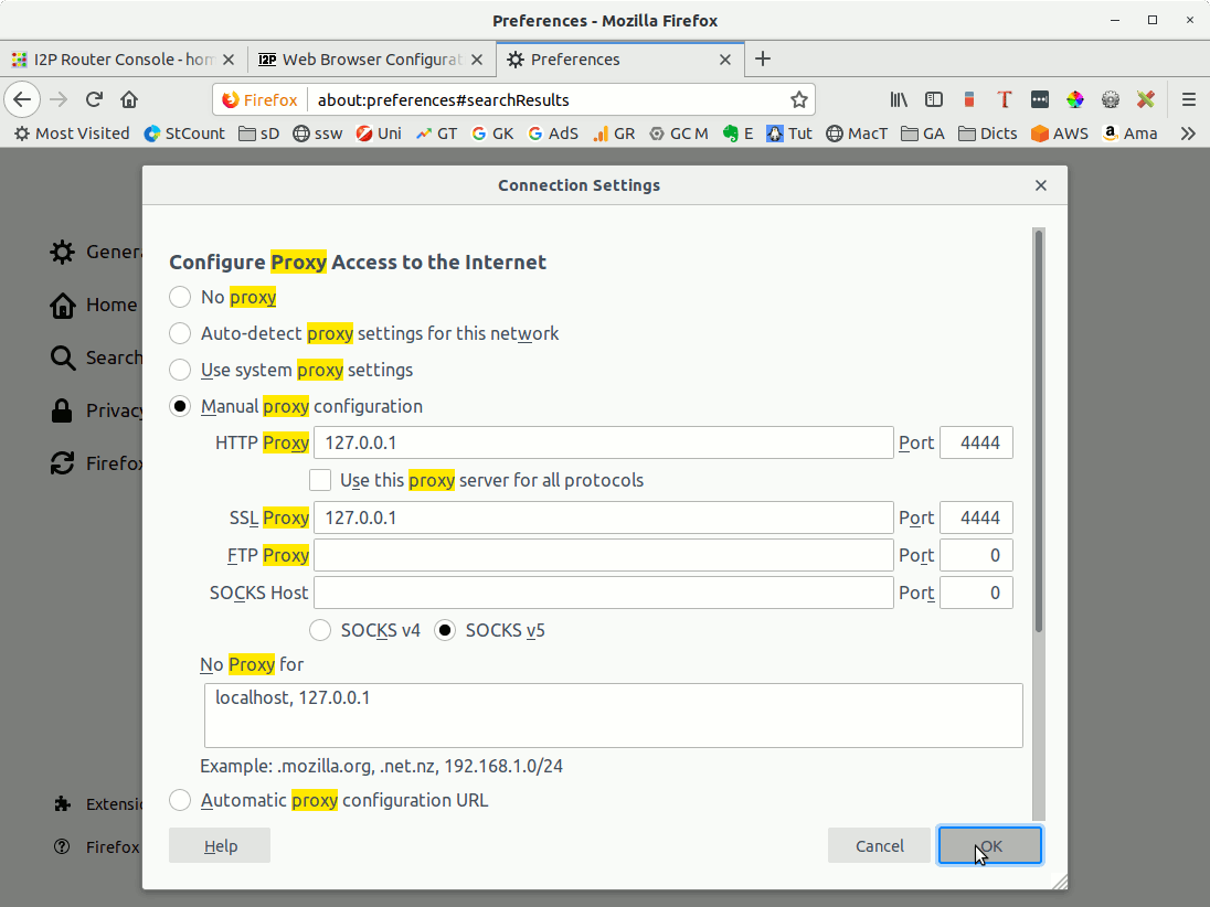 How to Browse Using I2P on Debian GNU/Linux - Firefox Proxy I2P Setup