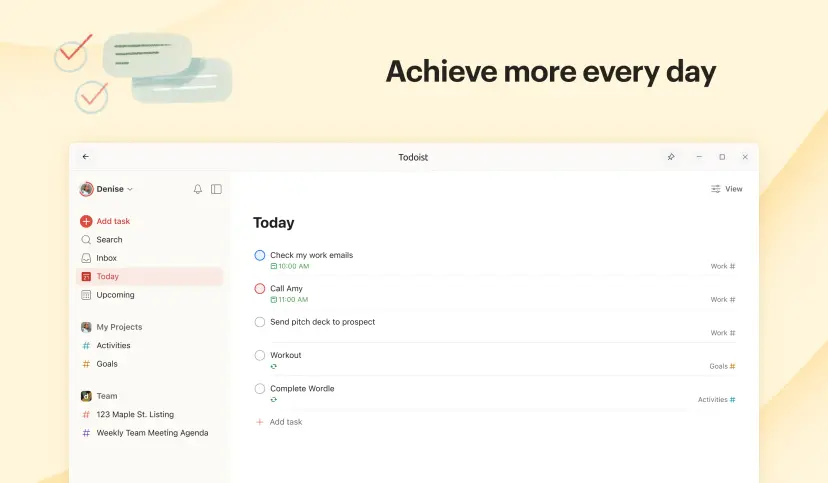 How to Install Todoist in Ubuntu 20.04 - UI 1