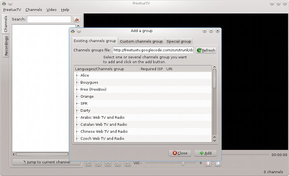 KDE4 Starting Freetuxtv