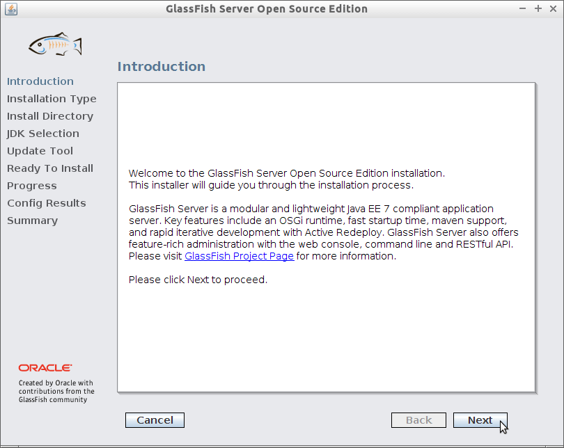 Install Glassfish 4 on Mageia 1/2/3/4 Cauldron KDE4 Linux - 1 Welcome