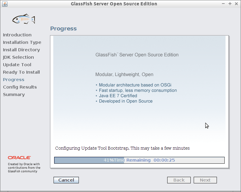 Install Glassfish 4 on Mageia 1/2/3/4 Cauldron KDE4 Linux - 8 Installing