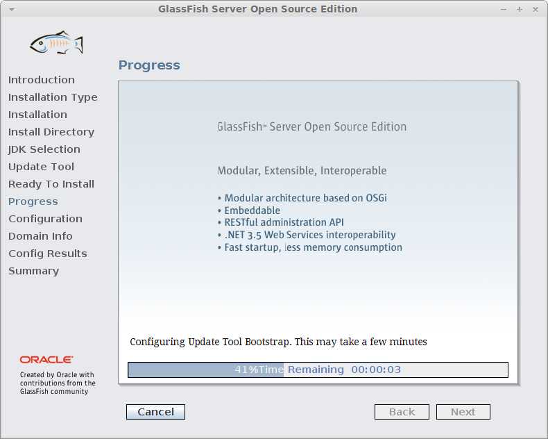 Java Glassfish Server Installation Linux OS4 13 OpenDesktop - Installing