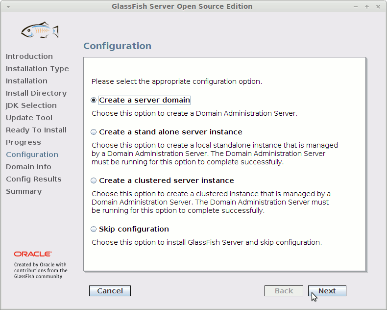 Java Glassfish Server Installation Mageia Linux 2 KDE4 - Configuration