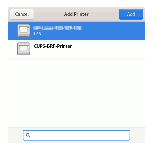 Step-by-step Driver HP Laser 107w/107a Debian Bullseye Installation - Add Printer Found