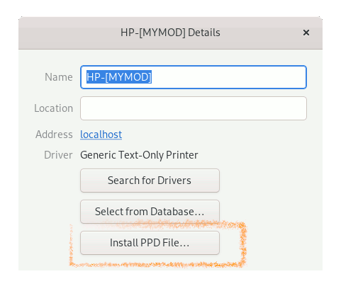 How to Add HP/Samsung Laser Printer in GNU/Linux - Browsing for PPD