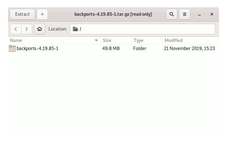 Backports Kernel Driver WiFi Debian Bullseye 11 Installation - Extracting