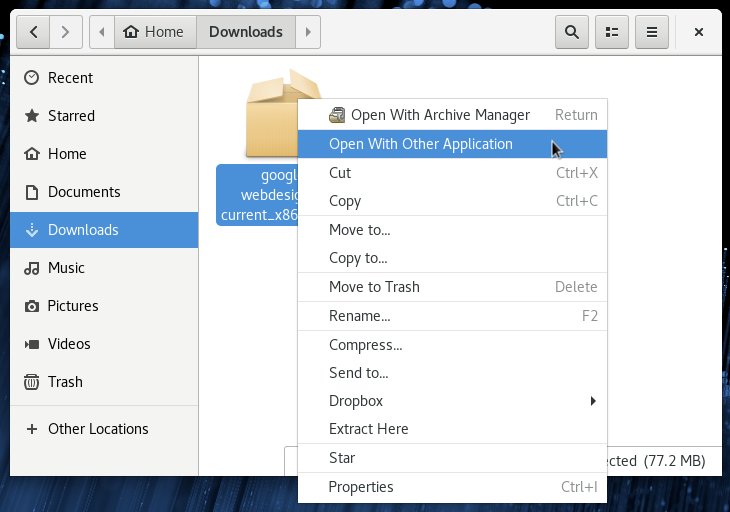 How to Install GNU/Linux Deb Package in GUI - Open with Other Application