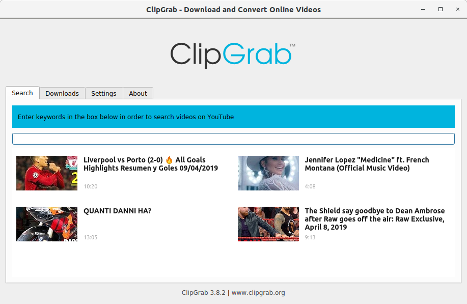 How to Install ClipGrab in Ubuntu 22.04 Jammy LTS - UI