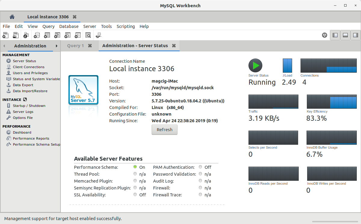 How to Install MySQL Workbench in Linux Mint 20 LTS - UI