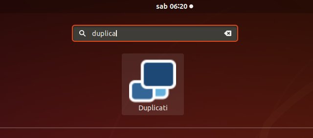 How to Install Duplicati in Fedora 29 - Launcher