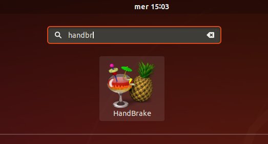 How to Install HandBrake on Ubuntu 21.04 Hirsute - Launcher