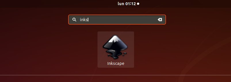 Installing Inkscape on Ubuntu 18.04 - Launcher