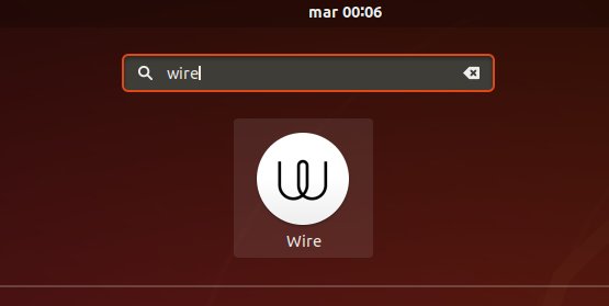 How to Install Wire in Ubuntu 19.04 Disco - Launcher
