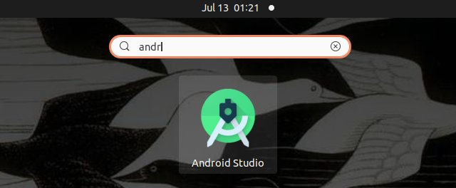 Installing Android Studio IDE on Linux - Launcher