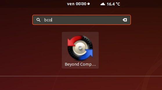 How to Install Beyond Compare in Fedora 35 - Launcher