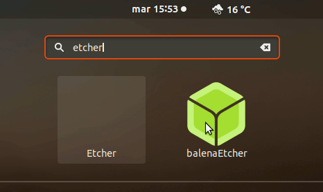 Etcher Ubuntu 18.04 Installation Guide - Launcher