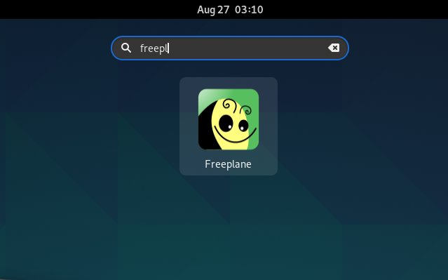 Step-by-step Freeplane Fedora 33 Installation Guide - Launcher