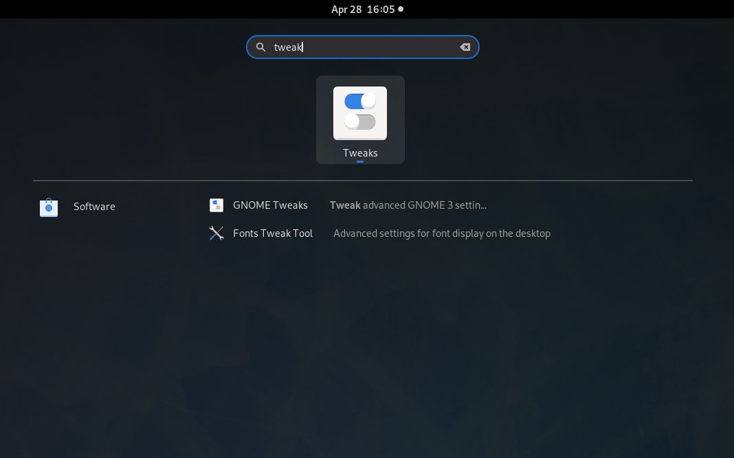 Adding Fedora 33 GNOME Window Minimize/Maximize Controls - Launcher