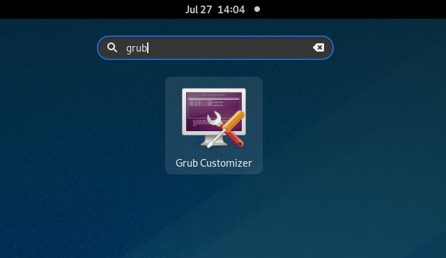 Grub Customizer Parrot Linux Installation - Launching