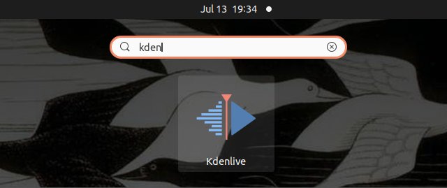 Step-by-step Kdenlive Mageia Linux 7 Installation - Launching