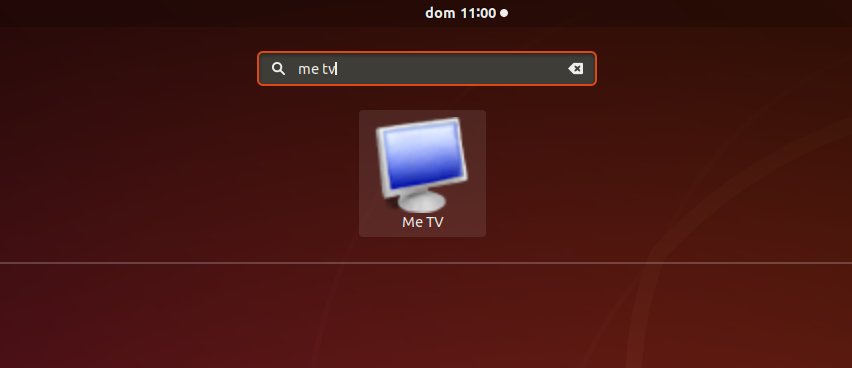 How to Install Me TV 1.3 on Linux Mint 20 - Launcher
