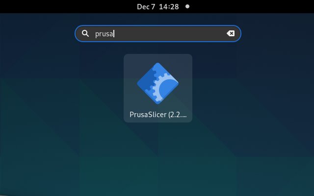 Step-by-step PrusaSlicer Ubuntu 20.04 Installation Guide - Launcher