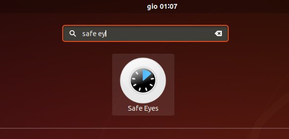 Safe Eyes GNU/Linux Installation Guide - Launcher