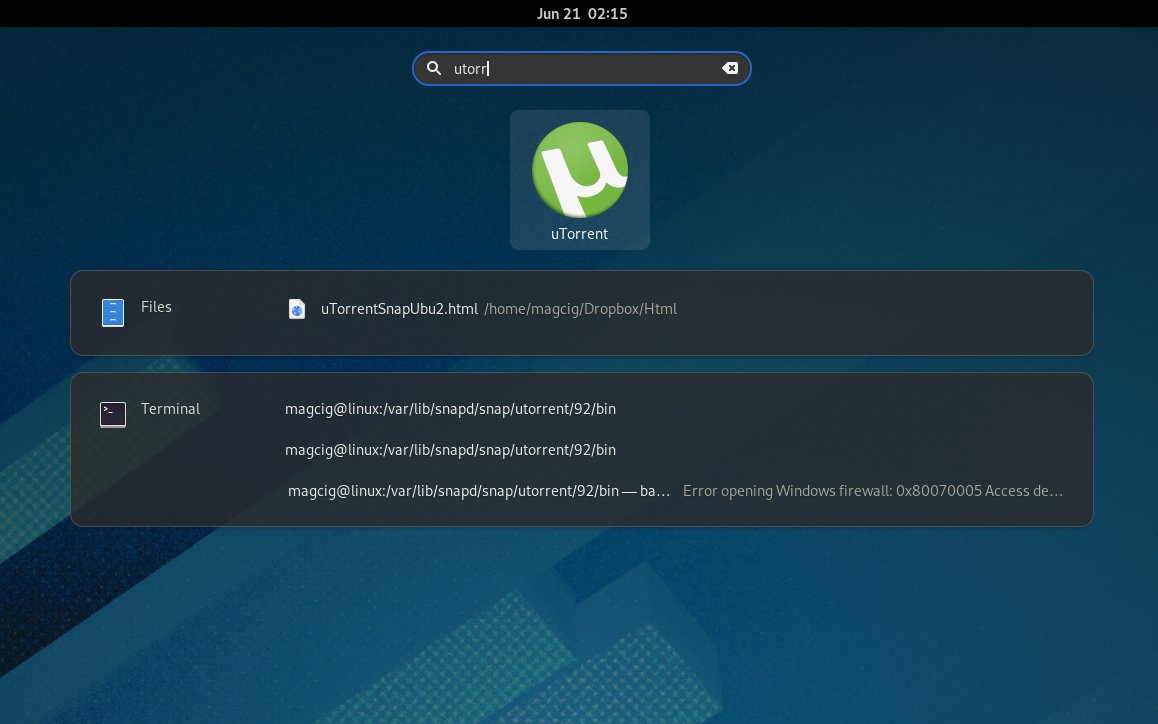 Step-by-step uTorrent for Windows Fedora 31 Installation Guide - Launcher