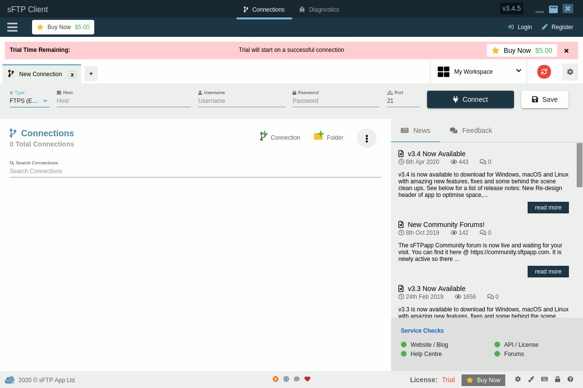 Step-by-step Install sFTP Client in Fedora 32 GNU/Linux - UI