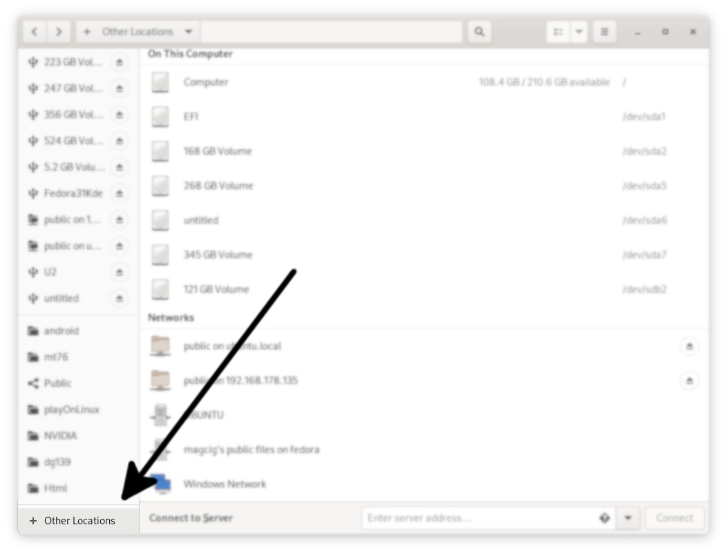 Samba File Sharing Ubuntu 21.04 Guide - Other Locations