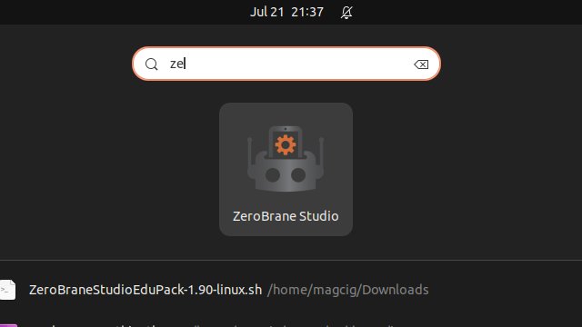 Step-by-step ZeroBrane Studio Debian Installation Guide - UI